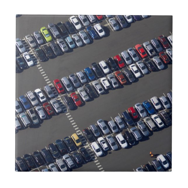 Aerial over Parking Lot Ceramic Tile (Front)