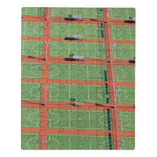 Aerial Over Tennis Courts Jigsaw Puzzle