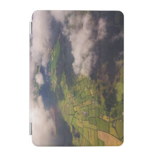 Aerial Patchwork of Irish Farmland and Clouds iPad Mini Cover