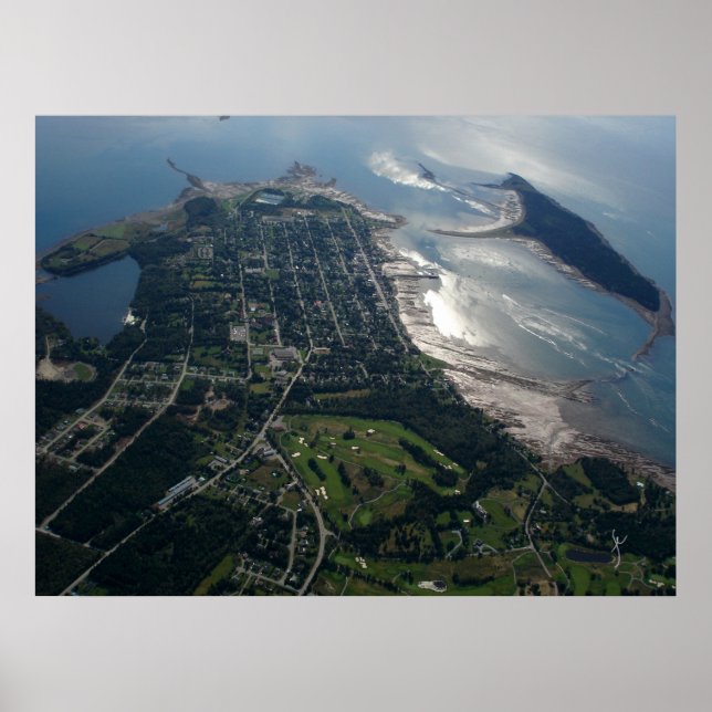 Aerial Photo of St. Andrews, New Brunswick Poster (Front)