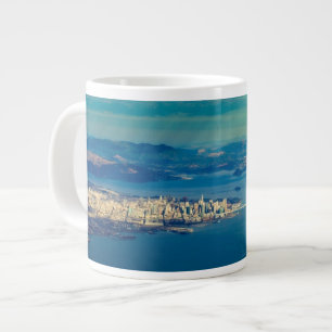 Aerial photograph of the San Francisco Bay Giant Coffee Mug