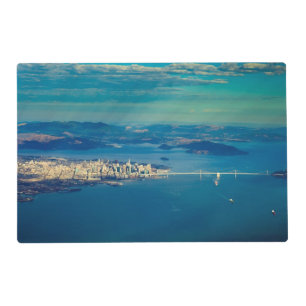 Aerial photograph of the San Francisco Bay Placemat