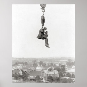 Aerial Photographer, 1925. Vintage Photo Poster
