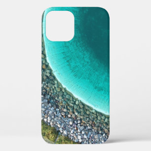 Aerial photography of body of water surrounded wit iPhone 12 case