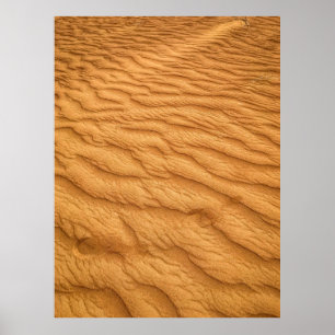 Aerial photography of desert poster