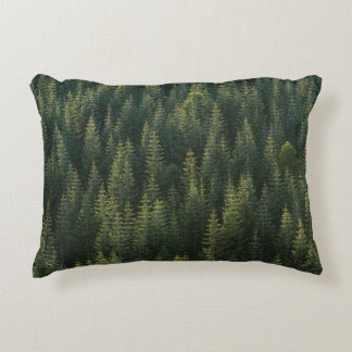 AERIAL PHOTOGRAPHY OF FOREST ACCENT PILLOW