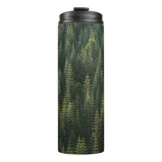 AERIAL PHOTOGRAPHY OF FOREST THERMAL TUMBLER