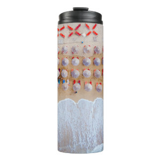 Aerial photography of seashore at daytime thermal tumbler