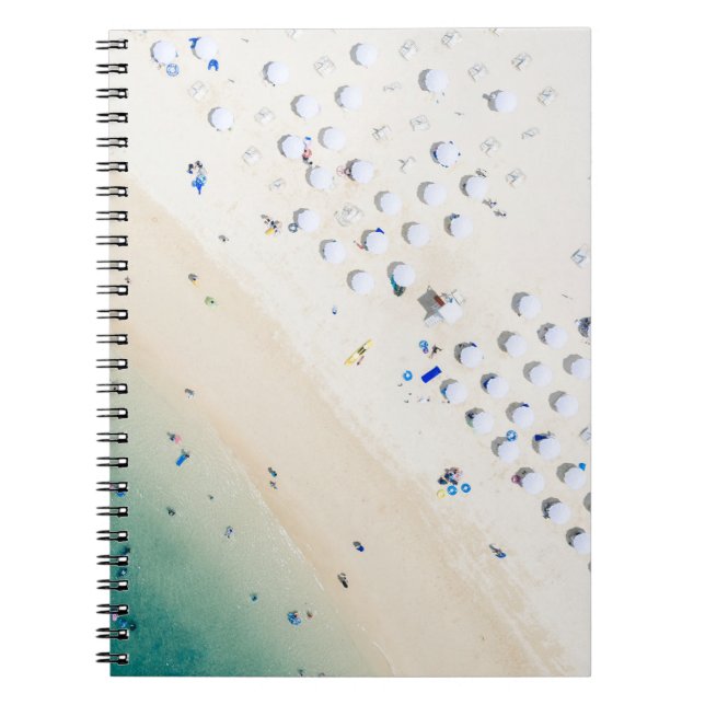 Aerial photography of seashore notebook (Front)