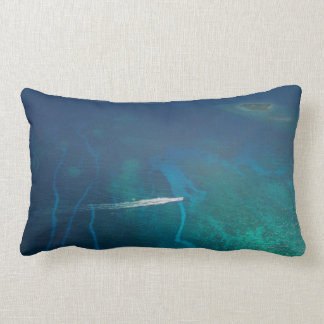 Aerial Photography of the Maldives Lumbar Pillow