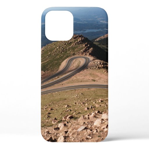 AERIAL PHOTOGRAPHY OF WINDING ROAD iPhone 12 CASE