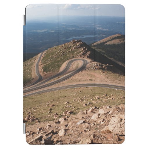 AERIAL PHOTOGRAPHY OF WINDING ROAD iPad AIR COVER