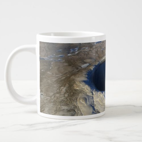 Aerial Pingualuit Crater Quebec Canada Giant Coffee Mug