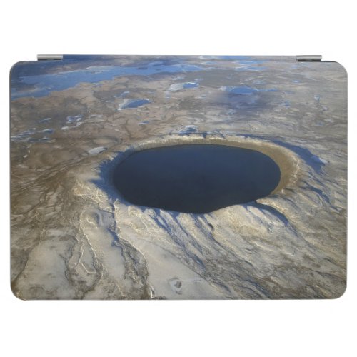 Aerial Pingualuit Crater Quebec Canada iPad Air Cover