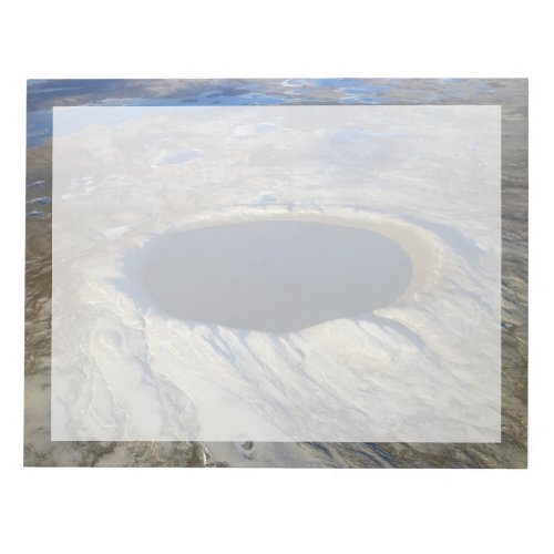 Aerial Pingualuit Crater Quebec Canada Notepad