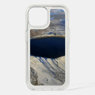 Aerial Pingualuit Crater, Quebec, Canada. iPhone 15 Case