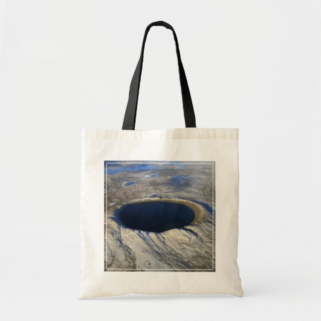 Aerial Pingualuit Crater, Quebec, Canada. Tote Bag (Front)