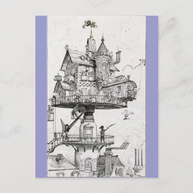 Aerial Rotating House Postcard (Front)