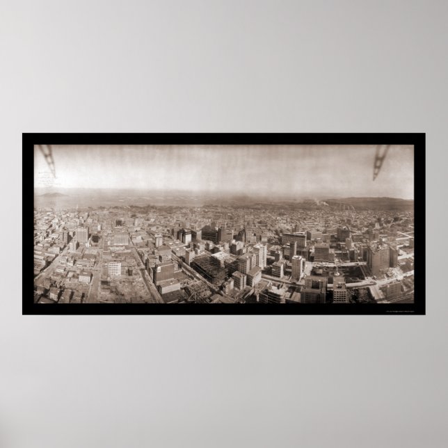 Aerial San Francisco Photo 1908 Poster (Front)