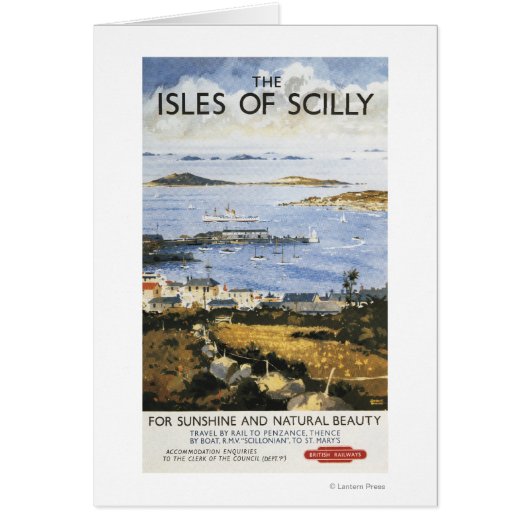 Aerial Scene of Town and Dock Railway Poster (Front)