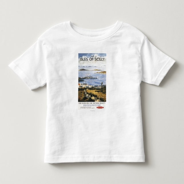 Aerial Scene of Town and Dock Railway Poster Toddler T-shirt (Front)