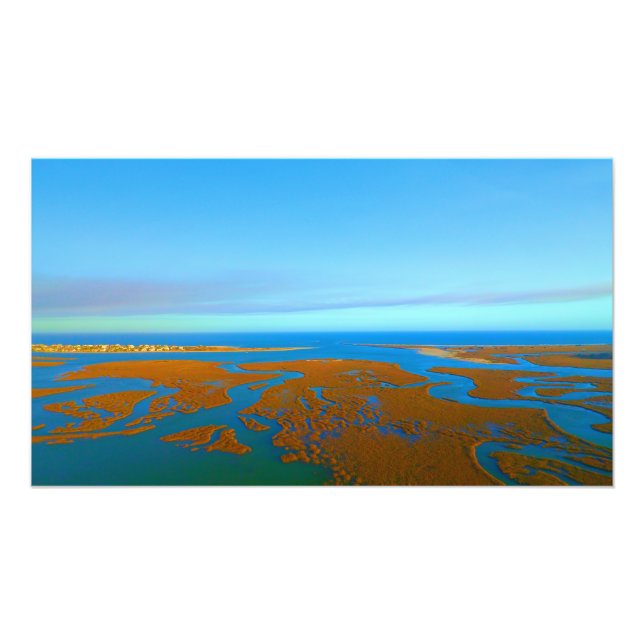 Aerial shot of beautiful Murrells Inlet, SC Photo Print (Front)