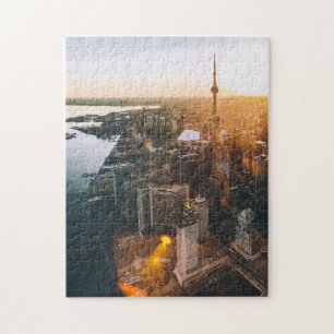 Aerial Shot Of Downtown Toronto, Ontario Canada Jigsaw Puzzle