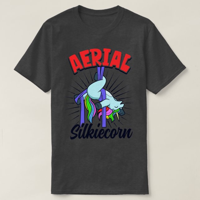 Aerial Silkiecorn Aerial Silks 1 T-Shirt (Design Front)
