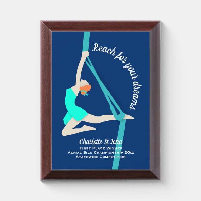 Aerial Silks Award Plaque (Vertical)