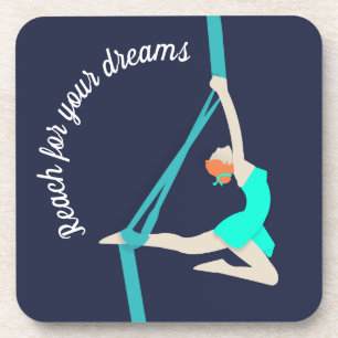 Aerial Silks Beverage Coaster