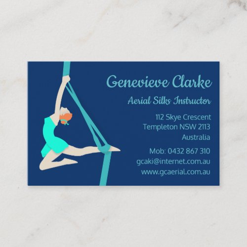 Aerial Silks Business Card