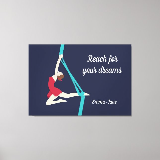 Aerial Silks Canvas Print (Front)