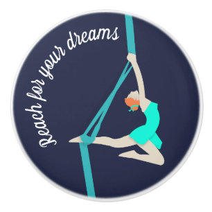 Aerial Silks Ceramic Knob