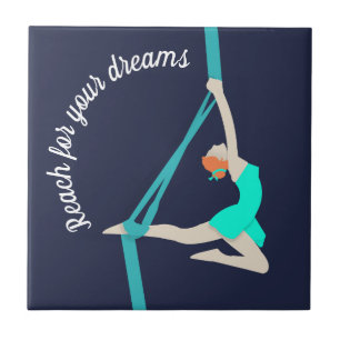 Aerial Silks Ceramic Tile