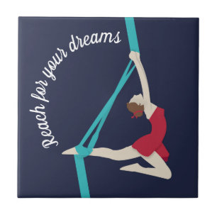 Aerial Silks Ceramic Tile