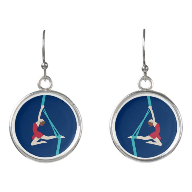 Aerial Silks Earrings (Front)