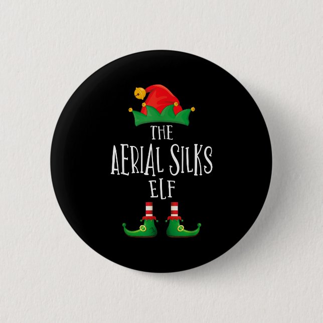 Aerial Silks Elf Shirt Family Matching Pajamas Chr Button (Front)
