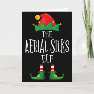 Aerial Silks Elf Shirt Family Matching Pajamas Chr Card