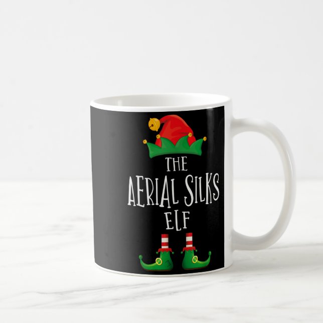 Aerial Silks Elf Shirt Family Matching Pajamas Chr Coffee Mug (Right)
