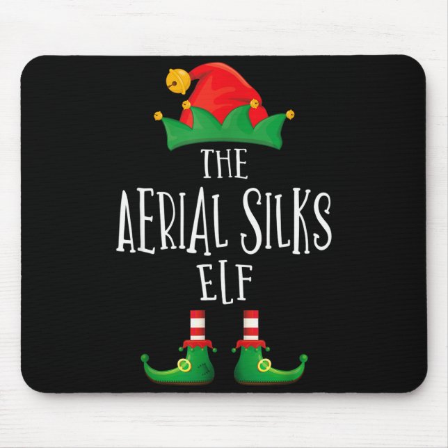 Aerial Silks Elf Shirt Family Matching Pajamas Chr Mouse Pad (Front)
