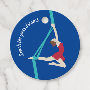 Aerial Silks Favor Tags