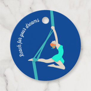 Aerial Silks Favor Tags