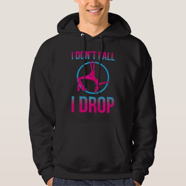 Aerial Silks For Aerial Dancer Silk Aerialist Air  Hoodie (Front)