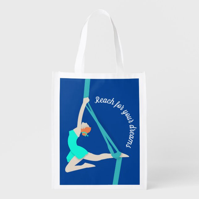 Aerial Silks Grocery Bag (Front)