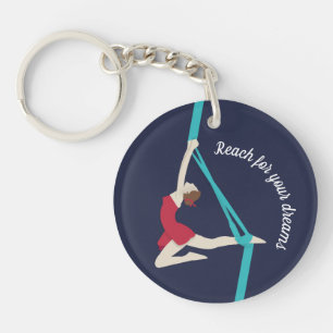 Aerial Silks Keychain