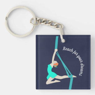 Aerial Silks Keychain