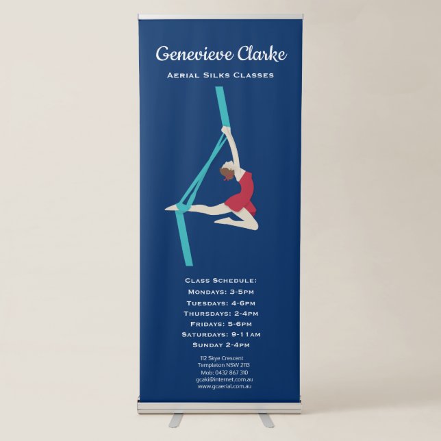 Aerial Silks Retractable Banner (Front)