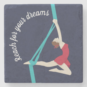 Aerial Silks Stone Coaster
