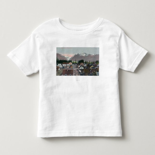Aerial Summer View of the CityValdez, AK Toddler T-shirt (Front)