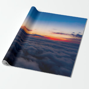 Aerial sunset view over the Blue Ridge Mountains f Wrapping Paper